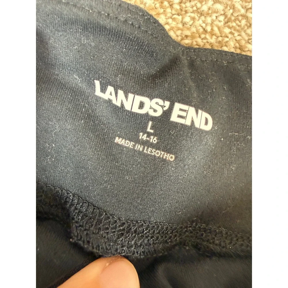 LOT Womens Pants‎ Large Lands End Womens Pants 14-16 Black Navy Olive Stretch